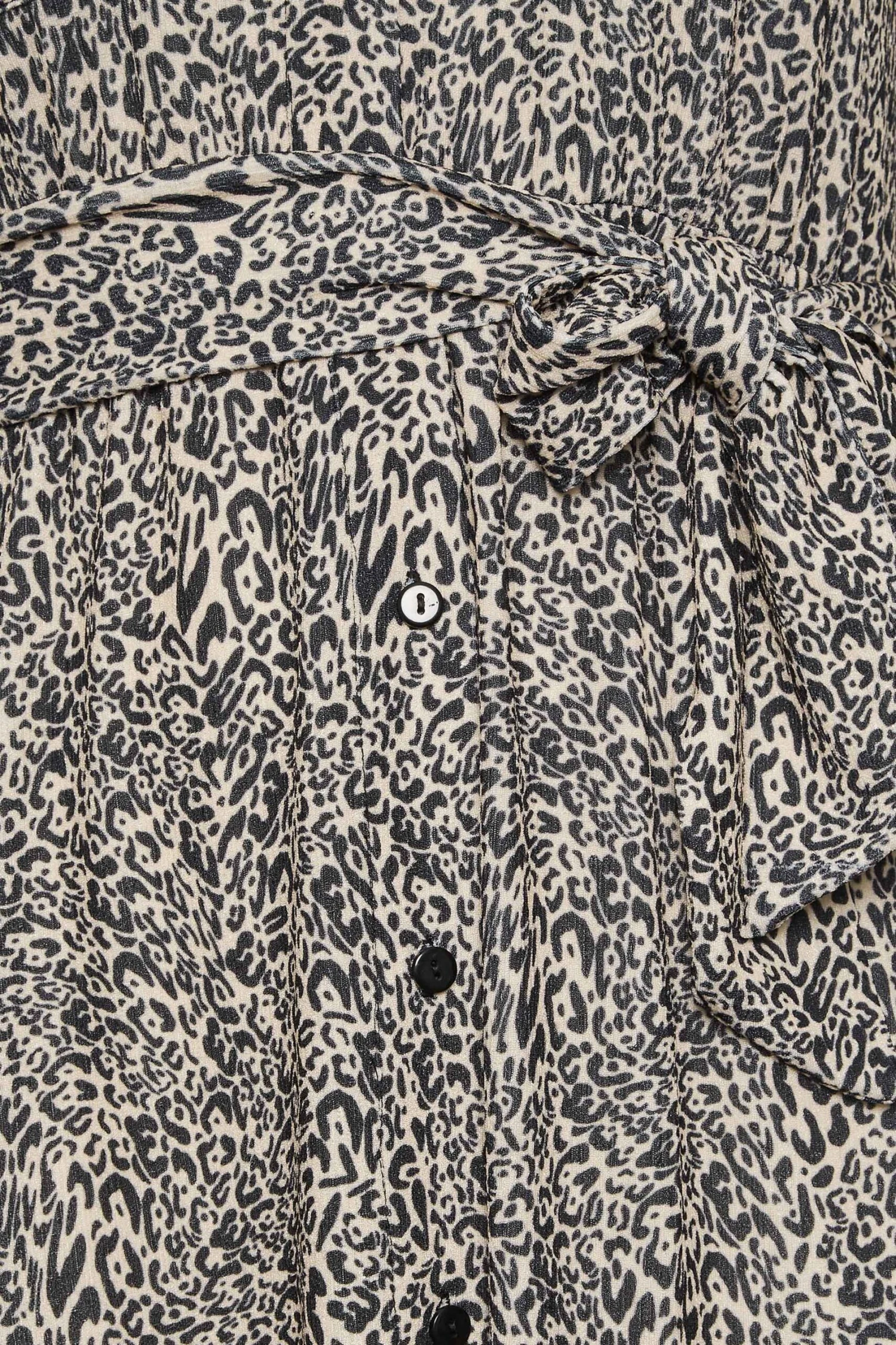 YOURS Curve Beige Brown Animal Print Spilt Hem Midaxi Shirt Dress 4 YOURS Curve Beige Brown Animal Print Spilt Hem Midaxi Shirt Dress - Image 4