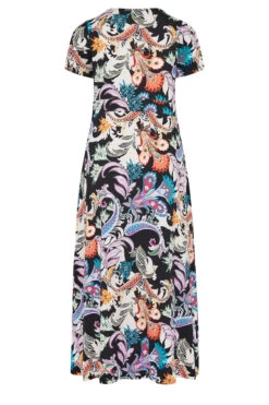 YOURS Curve Black Paisley Print V-Neck Midaxi Dress 11 YOURS Curve Black Paisley Print V-Neck Midaxi Dress -Saga Dresses Shop 0150c069 057b 40 302224 Y