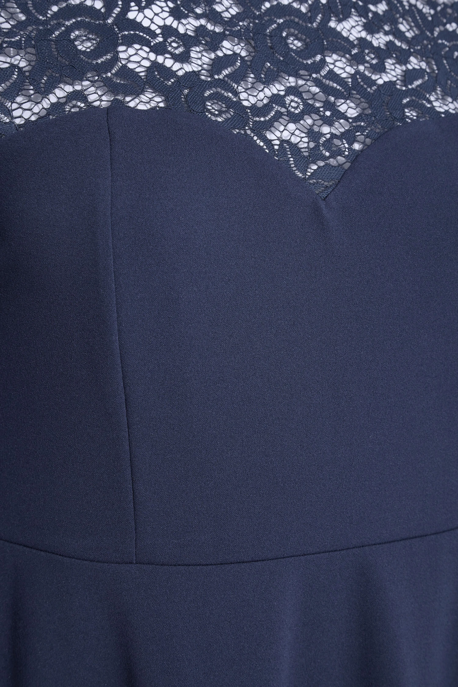 YOURS LONDON Curve Navy Blue Lace Sweetheart Midi Dress 4 YOURS LONDON Curve Navy Blue Lace Sweetheart Midi Dress - Image 4