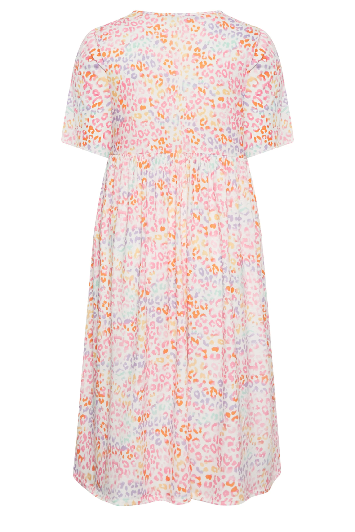 LIMITED COLLECTION Curve White Animal Print Midaxi Smock Dress 6 LIMITED COLLECTION Curve White Animal Print Midaxi Smock Dress - Image 6