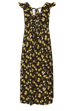 LIMITED COLLECTION Curve Black Lemons Print Frill Maxi Dress 11 LIMITED COLLECTION Curve Black Lemons Print Frill Maxi Dress -Saga Dresses Shop 065f66f8 5818 44 215682 Y