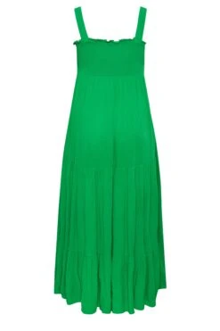 YOURS Curve Green Shirred Strappy Sundress 11 YOURS Curve Green Shirred Strappy Sundress -Saga Dresses Shop 06613f60 0059 4f 137432 Y
