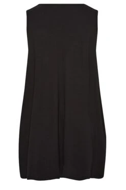 YOURS Curve Black Polka Dot Print Dipped Hem Vest Top 9 YOURS Curve Black Polka Dot Print Dipped Hem Vest Top -Saga Dresses Shop 07f091f9 06ef 41 302251 Y