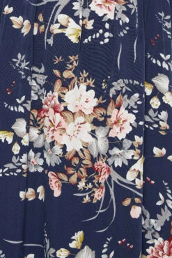 YOURS LONDON Curve Navy Blue Floral Ruffle Bardot Maxi Dress 9 YOURS LONDON Curve Navy Blue Floral Ruffle Bardot Maxi Dress -Saga Dresses Shop 0805588b 6c3a 4a 161955 Z