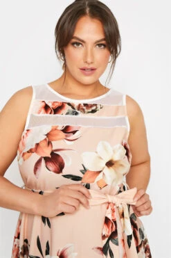 YOURS LONDON Curve Pink Floral Mesh Panel Skater Dress 8 YOURS LONDON Curve Pink Floral Mesh Panel Skater Dress -Saga Dresses Shop 0b559ffa 1c87 42 161453 D