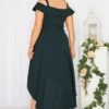 YOURS LONDON Curve Black Bardot High Low Midi Dress