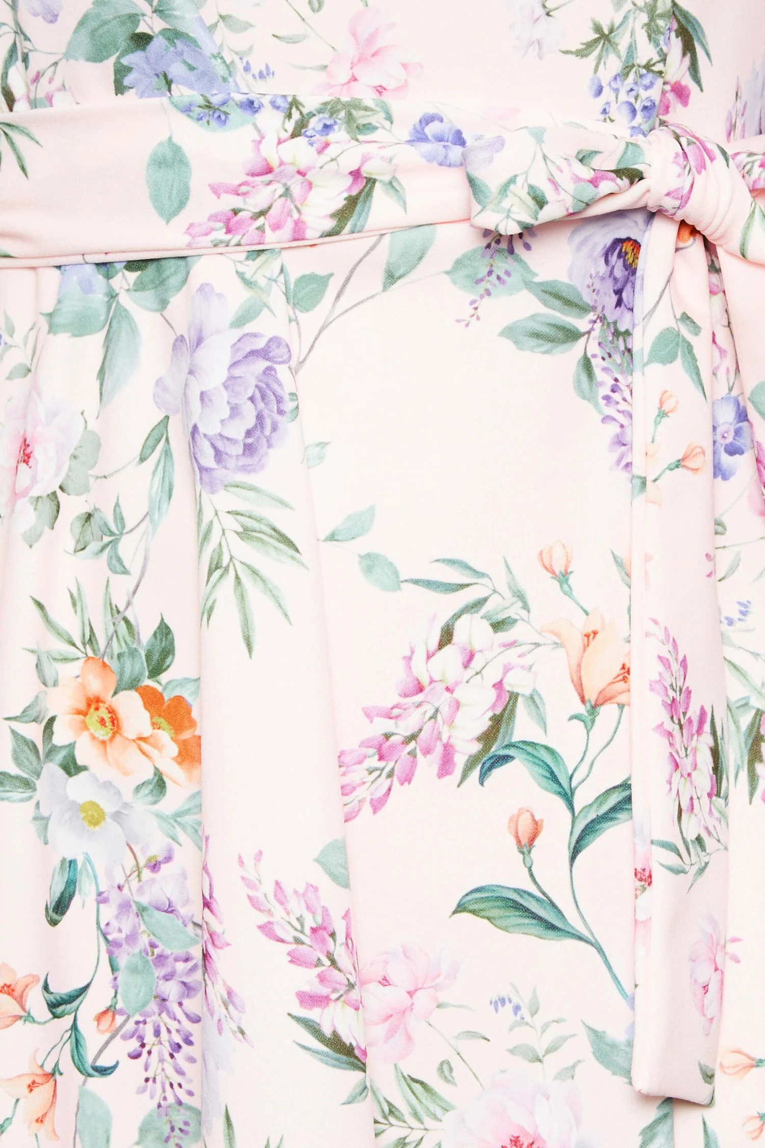 YOURS LONDON Curve Pink Floral Print Puff Sleeve Dress 4 YOURS LONDON Curve Pink Floral Print Puff Sleeve Dress - Image 4