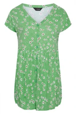 YOURS Curve Green Daisy Print Button Through Smock Top 10 YOURS Curve Green Daisy Print Button Through Smock Top -Saga Dresses Shop 10abbafc 27fa 41 320099 X