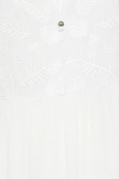 YOURS Curve White Embroidered Peplum Vest Top -Saga Dresses Shop 10d414cb c90d 4a 131847 Z