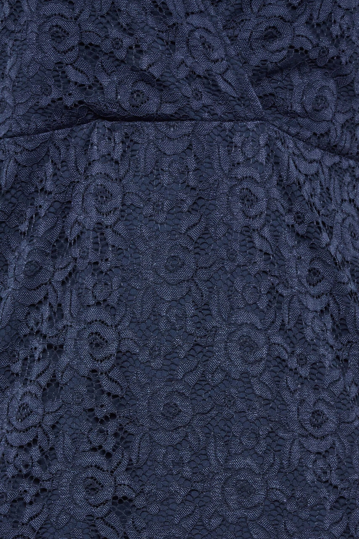 YOURS LONDON Navy Blue Lace Wrap Dress 4 YOURS LONDON Navy Blue Lace Wrap Dress - Image 4