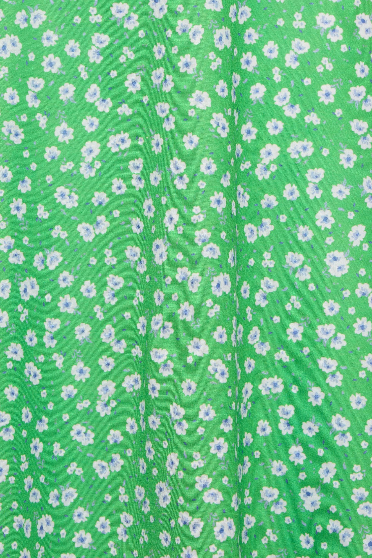 YOURS PETITE Curve Green Daisy Print Ruched Front Dress 2 YOURS PETITE Curve Green Daisy Print Ruched Front Dress - Image 2