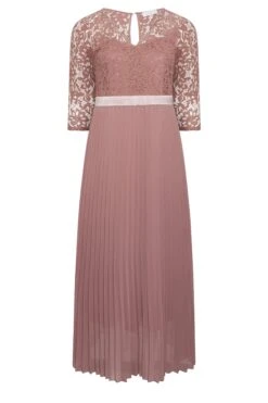 YOURS LONDON Curve Blush Pink Lace Pleated Maxi Dress 10 YOURS LONDON Curve Blush Pink Lace Pleated Maxi Dress -Saga Dresses Shop 137796df 521b 48 161901 X