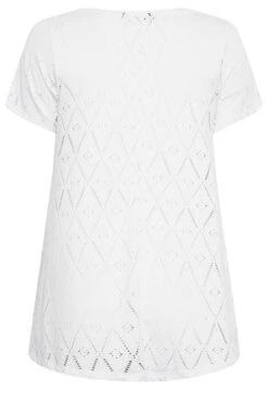 YOURS 2 PACK Curve Black & White Broderie Anglaise Swing Tops -Saga Dresses Shop 15e8ad52 027e 46 321084 Y