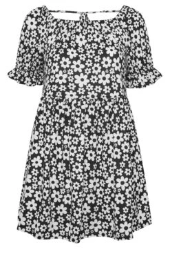 LIMITED COLLECTION Black Retro Floral Print Top -Saga Dresses Shop 16b5acb6 04e4 47 215750 X