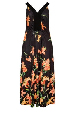 YOURS LONDON Curve Black Floral Maxi Dress -Saga Dresses Shop 17301042 3407 49 162184 X
