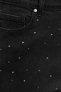 YOURS Curve Black Washed Diamante Stretch MOM Jeans -Saga Dresses Shop 181197fd 87d6 43 143010 Z