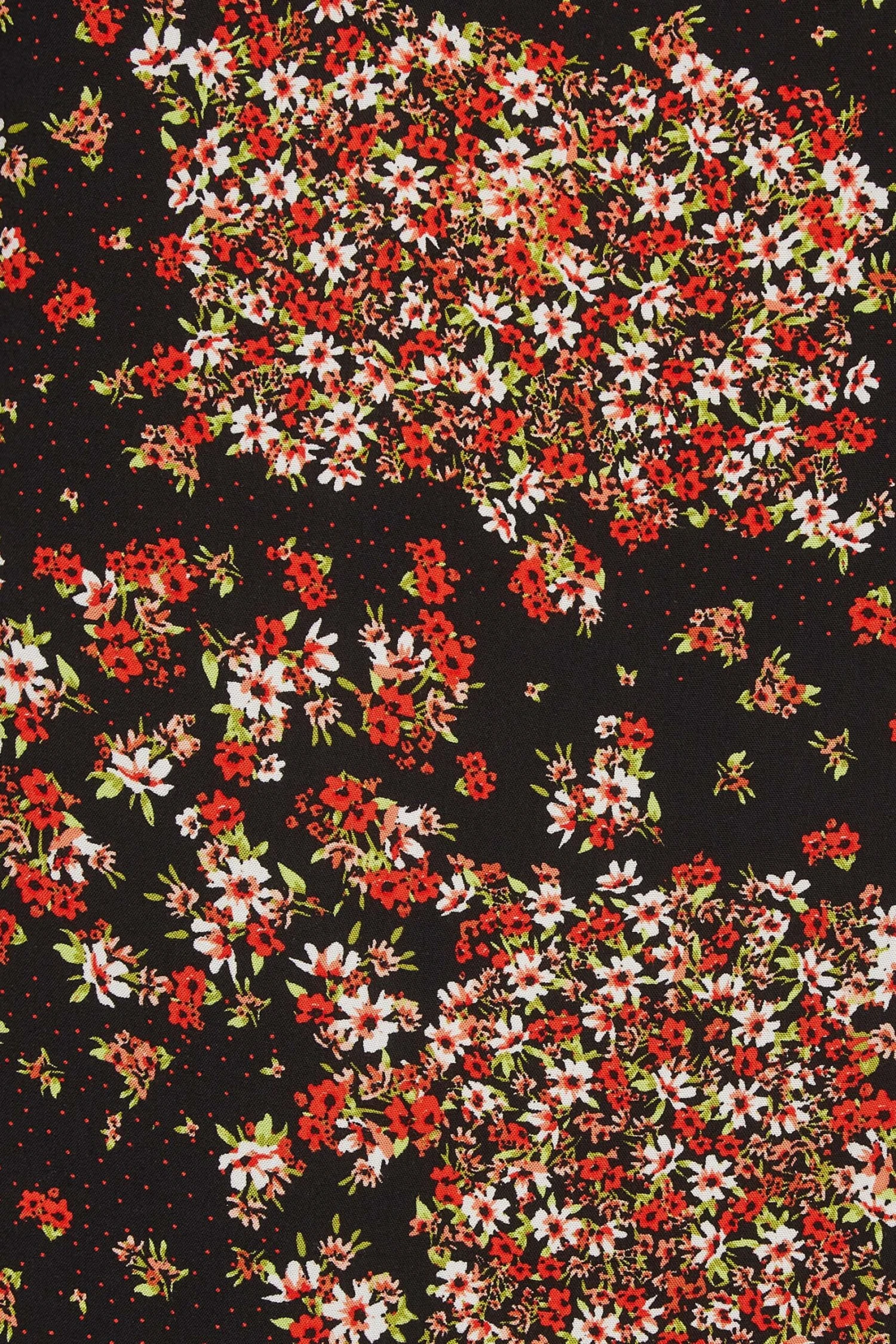 YOURS Curve Red Floral Patchwork Blouse 4 YOURS Curve Red Floral Patchwork Blouse - Image 4