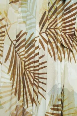 YOURS Curve Brown Tropical Leaf Print Wrap Dress -Saga Dresses Shop 1b6b69df 4c5c 4a 301987 Z