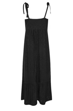 YOURS Curve Black Broderie Anglaise Maxi Dress -Saga Dresses Shop 1bb922c9 2272 44 137537 Y