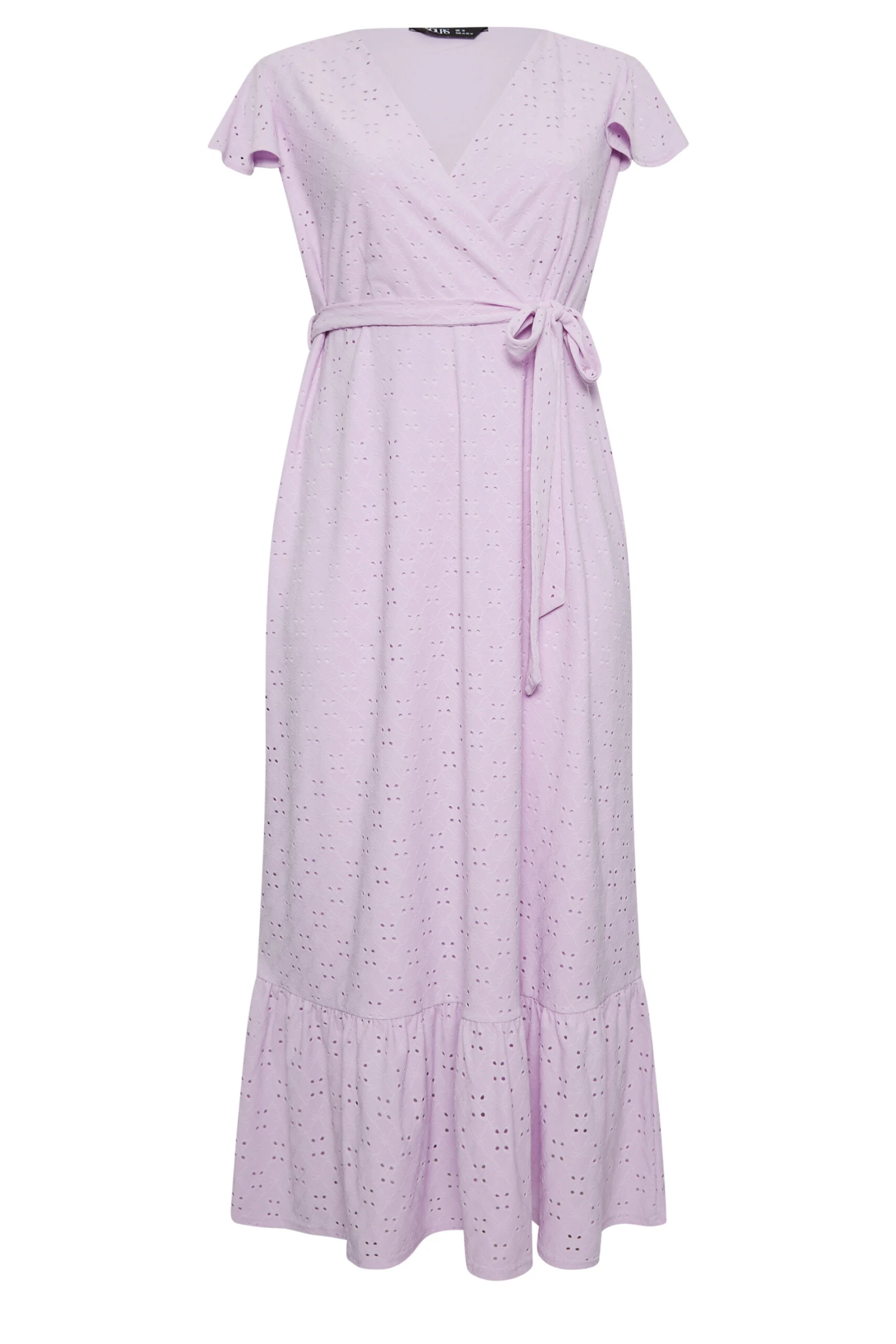 YOURS Curve Lilac Purple Broderie Anglaise Maxi Dress 5 YOURS Curve Lilac Purple Broderie Anglaise Maxi Dress - Image 5