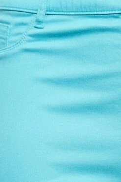 YOURS Curve Aqua Blue Cropped Stretch GRACE Jeggings -Saga Dresses Shop 1c4a2b10 e657 4d 144749 Z