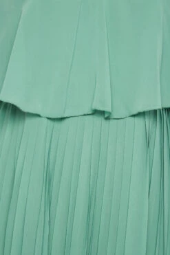 YOURS LONDON Curve Green Pleated Overlay Midi Dress -Saga Dresses Shop 1cac722e 2a47 41 162119 Z