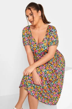 LIMITED COLLECTION Curve Yellow Floral Midaxi Dress 8 LIMITED COLLECTION Curve Yellow Floral Midaxi Dress -Saga Dresses Shop 1cb77dac 0dc2 46 215829 D
