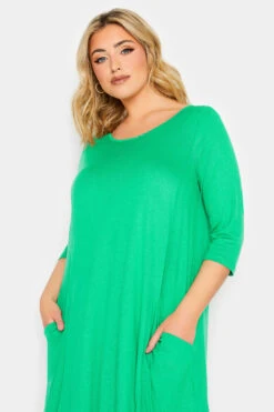 YOURS Curve Green Drape Pocket Dress 8 YOURS Curve Green Drape Pocket Dress -Saga Dresses Shop 1d5aefd7 1f1c 40 301912 D