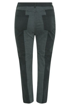 YOURS Curve Black Two Tone Stretch MOM Jeans -Saga Dresses Shop 1ddf8e51 7ee9 41 142923 BK