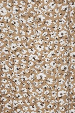 YOURS Curve Beige Brown Floral Print Gypsy Top -Saga Dresses Shop 1e36618d 7ba1 4e 131967 Z