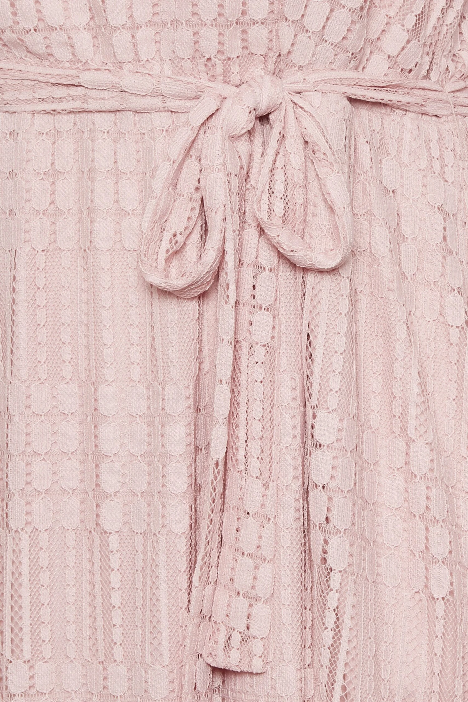 YOURS LONDON Curve Light Pink Lace Skater Dress 4 YOURS LONDON Curve Light Pink Lace Skater Dress - Image 4