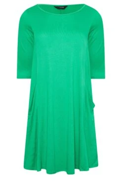 YOURS Curve Green Drape Pocket Dress 10 YOURS Curve Green Drape Pocket Dress -Saga Dresses Shop 1f91ba2b 92f4 4a 301912 X