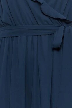 YOURS LONDON Curve Navy Blue Ruffle Wrap Dress -Saga Dresses Shop 20ba42ea 3ce6 4b 161886 Z