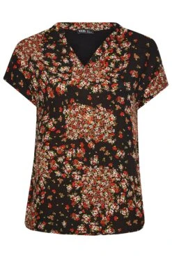 YOURS Curve Red Floral Patchwork Blouse 10 YOURS Curve Red Floral Patchwork Blouse -Saga Dresses Shop 215cfcb7 a388 4a 174393 X