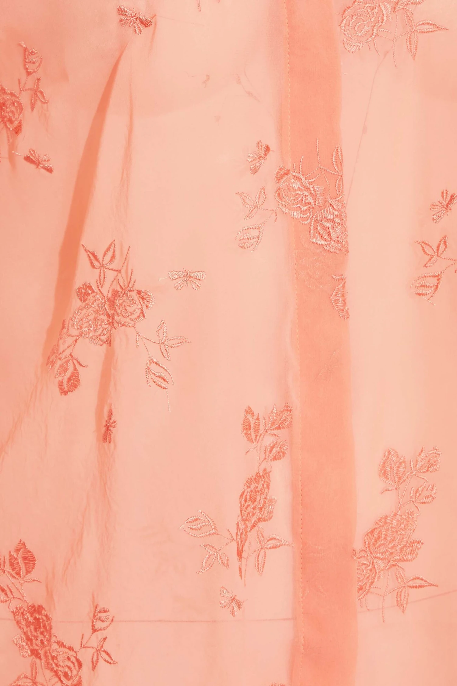 YOURS Curve Pink Floral Print Embroidered Shirt 4 YOURS Curve Pink Floral Print Embroidered Shirt - Image 4