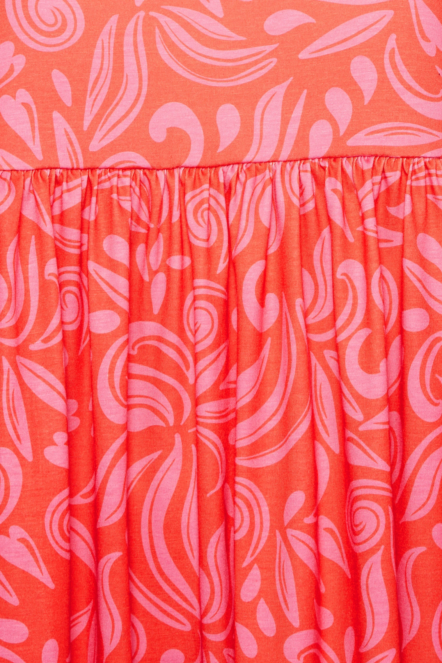 YOURS Curve Hot Pink Abstract Print Smock Dress 3 YOURS Curve Hot Pink Abstract Print Smock Dress - Image 3