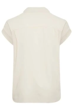 YOURS Curve Cream Collared Shirt -Saga Dresses Shop 231377ce 13c3 43 174299 Y