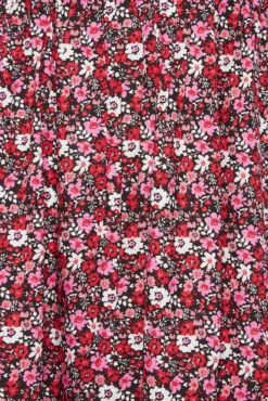 YOURS Curve Pink Floral Shirred Bardot Mini Dress 9 YOURS Curve Pink Floral Shirred Bardot Mini Dress -Saga Dresses Shop 23689971 71c6 47 137465 Z