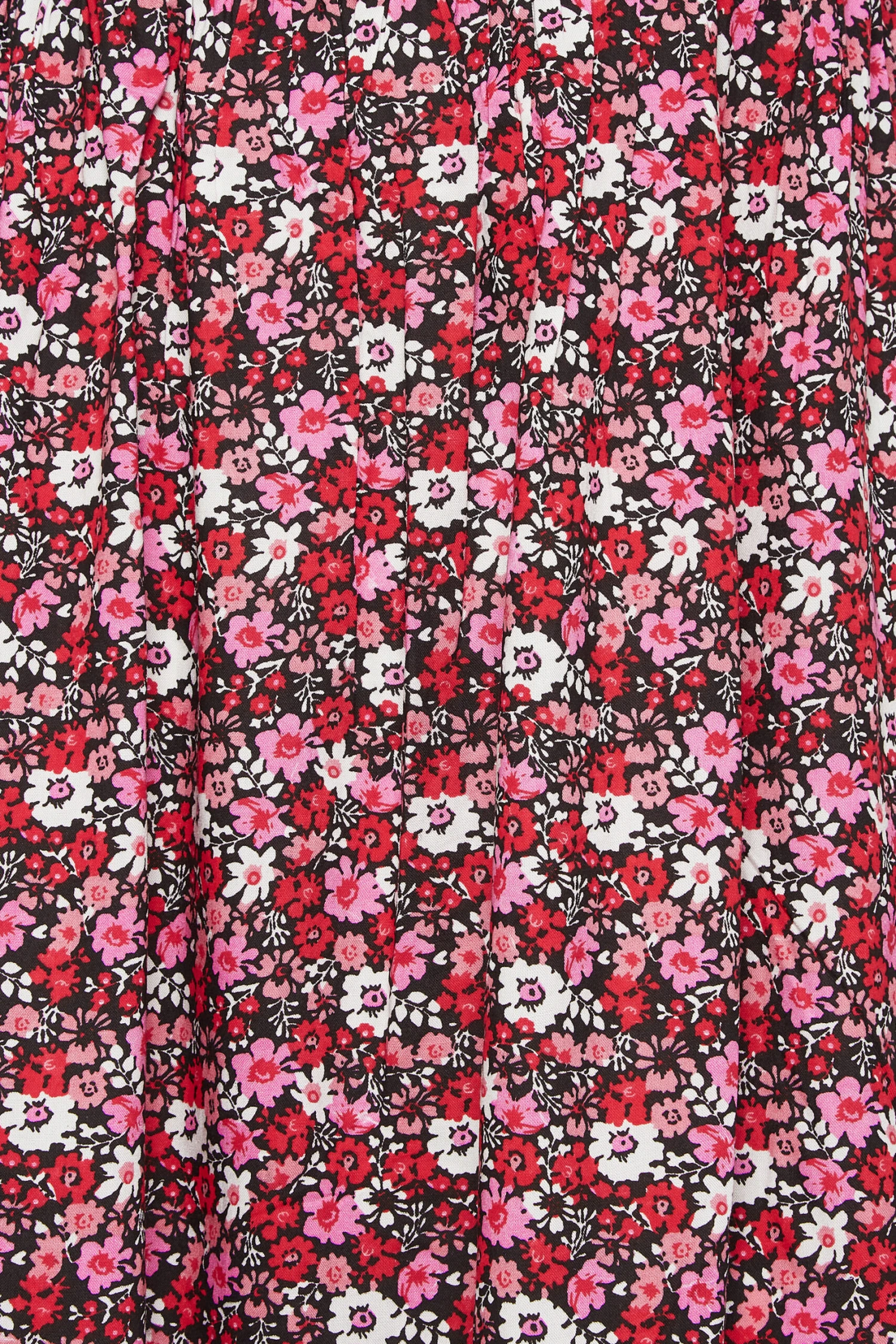 YOURS Curve Pink Floral Shirred Bardot Mini Dress 4 YOURS Curve Pink Floral Shirred Bardot Mini Dress - Image 4