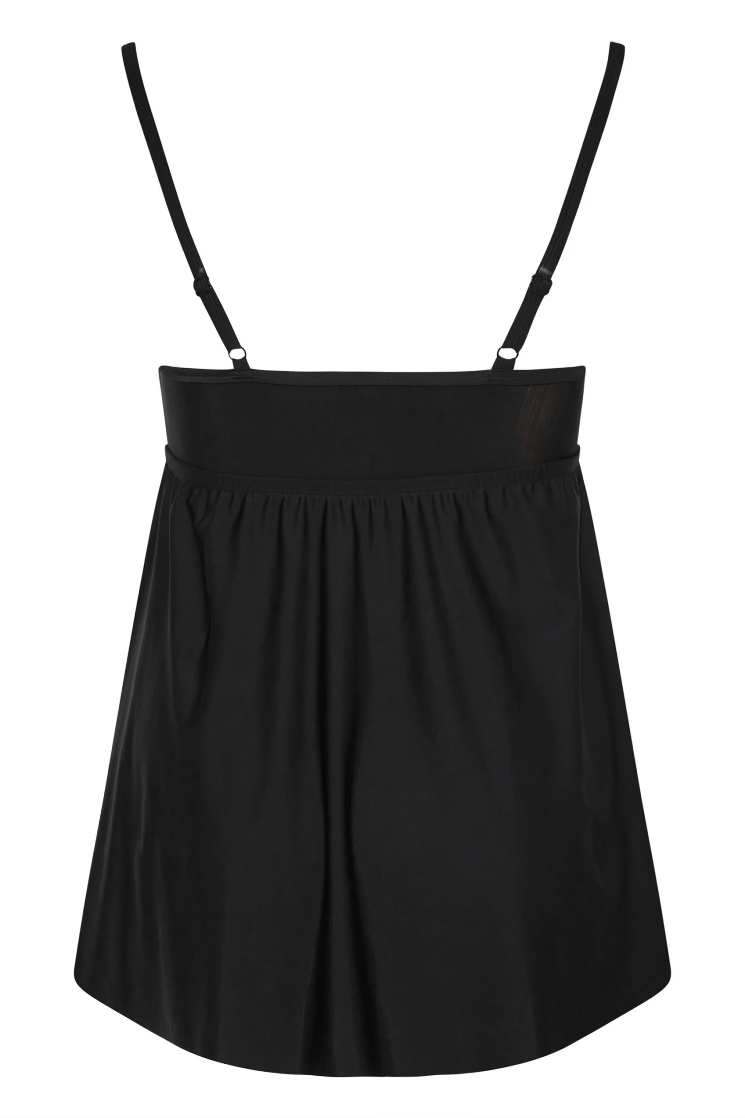 YOURS Curve Black Mesh Panel Tummy Control Swim Dress 10 YOURS Curve Black Mesh Panel Tummy Control Swim Dress - Image 10
