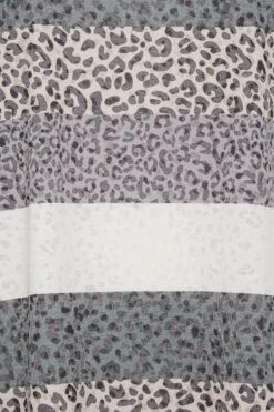 YOURS Curve Slate Grey Stripe Animal Print T-Shirt -Saga Dresses Shop 241a03ec fc9f 4d 302234 Z