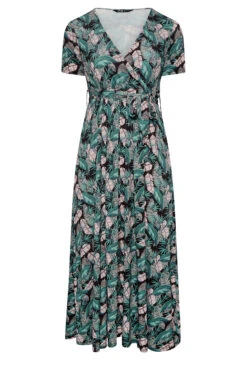 YOURS Curve Black Leaf Print Maxi Wrap Dress 10 YOURS Curve Black Leaf Print Maxi Wrap Dress -Saga Dresses Shop 27dede4b 8aea 4d 302162 X