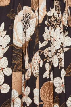 YOURS Curve Black Neutral Floral Print Wrap Front Midaxi Dress 9 YOURS Curve Black Neutral Floral Print Wrap Front Midaxi Dress -Saga Dresses Shop 283fc2d3 e0d2 43 302154 Z