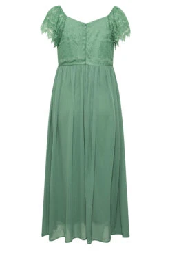 YOURS LONDON Curve Green Lace Detail Wrap Maxi Dress 11 YOURS LONDON Curve Green Lace Detail Wrap Maxi Dress -Saga Dresses Shop 2841cfb9 4f8b 49 161895 Y