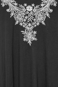 YOURS Curve Black Embroidered Neck Vest Top -Saga Dresses Shop 29cad93d 6724 4b 300921 Z