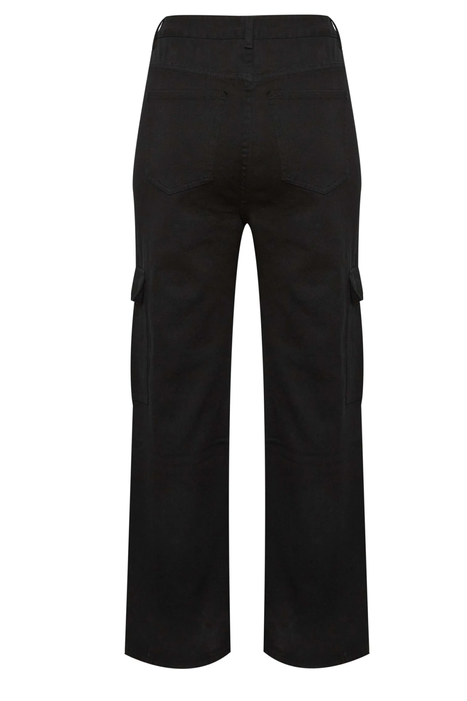 YOURS Curve Black Straight Leg Cargo Jeans 6 YOURS Curve Black Straight Leg Cargo Jeans - Image 6