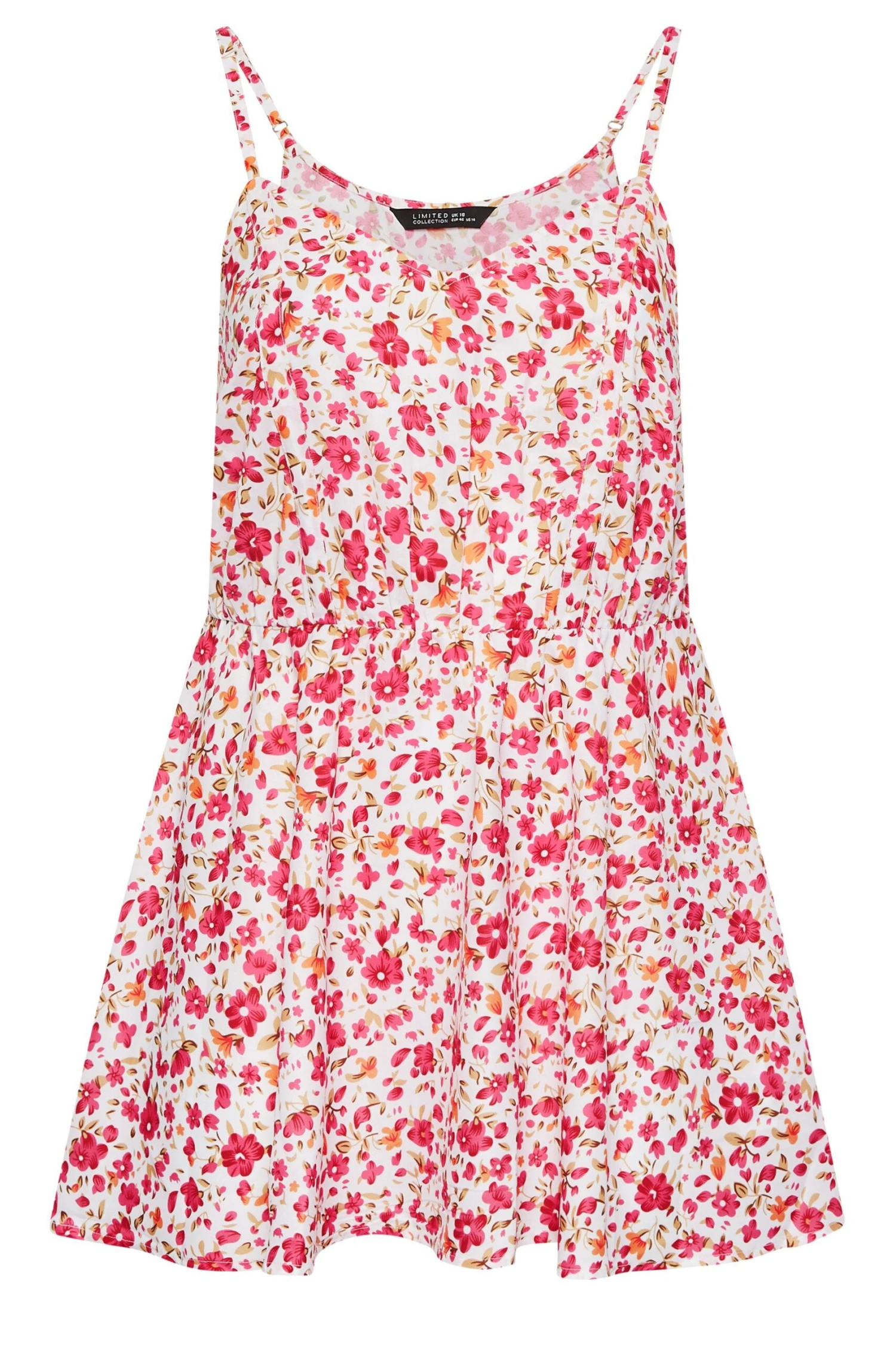 LIMITED COLLECTION Curve White Floral Cami Top 5 LIMITED COLLECTION Curve White Floral Cami Top - Image 5