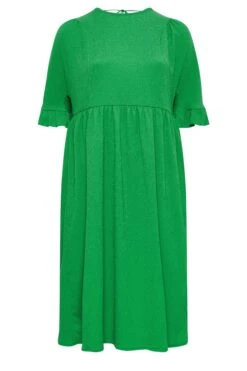 YOURS Curve Green Textured Smock Midi Dress 12 YOURS Curve Green Textured Smock Midi Dress -Saga Dresses Shop 2c231416 011c 45 137507 X