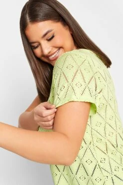 YOURS Curve 2 PACK Black Broderie Swing T-Shirts -Saga Dresses Shop 2c8f56d1 87eb 42 321029 D