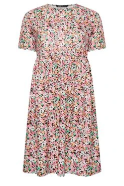 YOURS PETITE Curve Pink Ditsy Floral Print Smock Dress 10 YOURS PETITE Curve Pink Ditsy Floral Print Smock Dress -Saga Dresses Shop 2da60e8f a80f 4d 174424 X